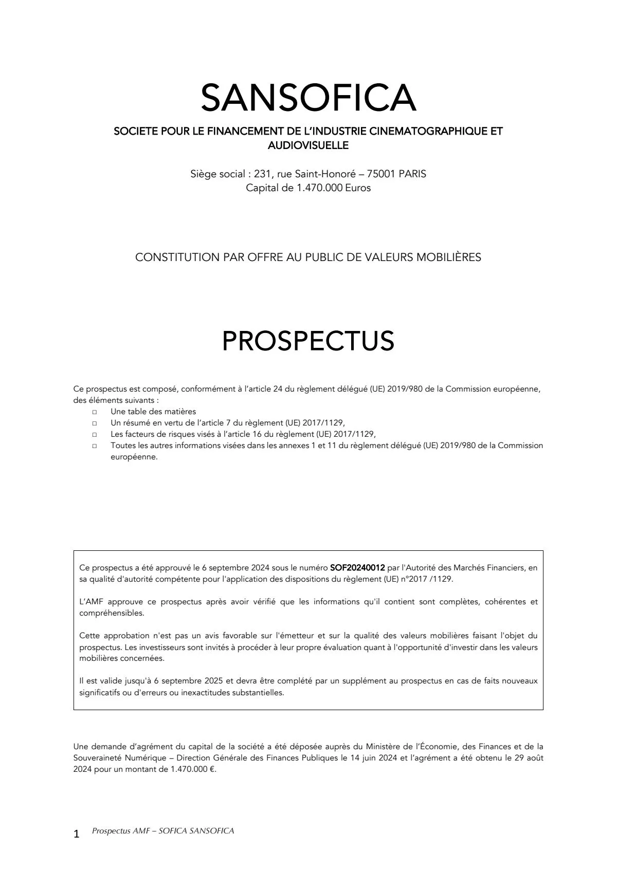 Prospectus