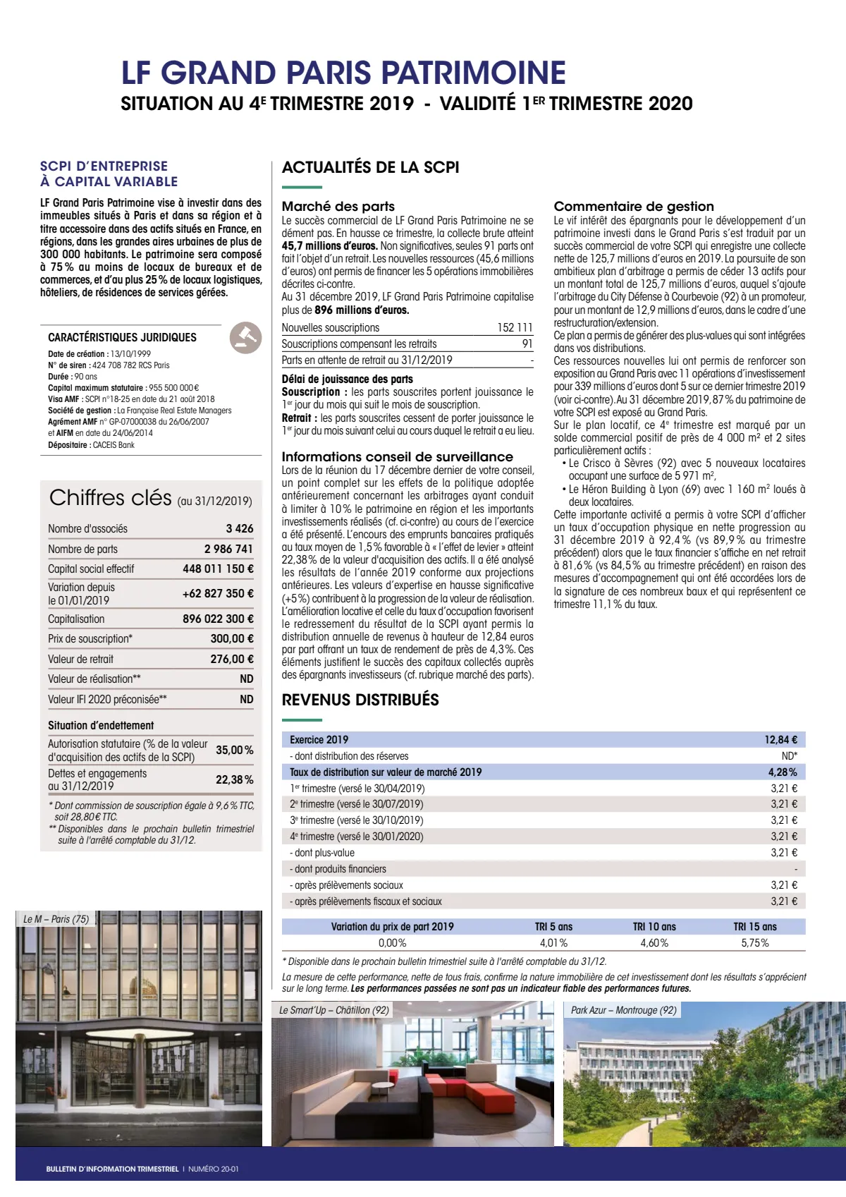 Bulletin trimestriel - 4ème trimestre 2019