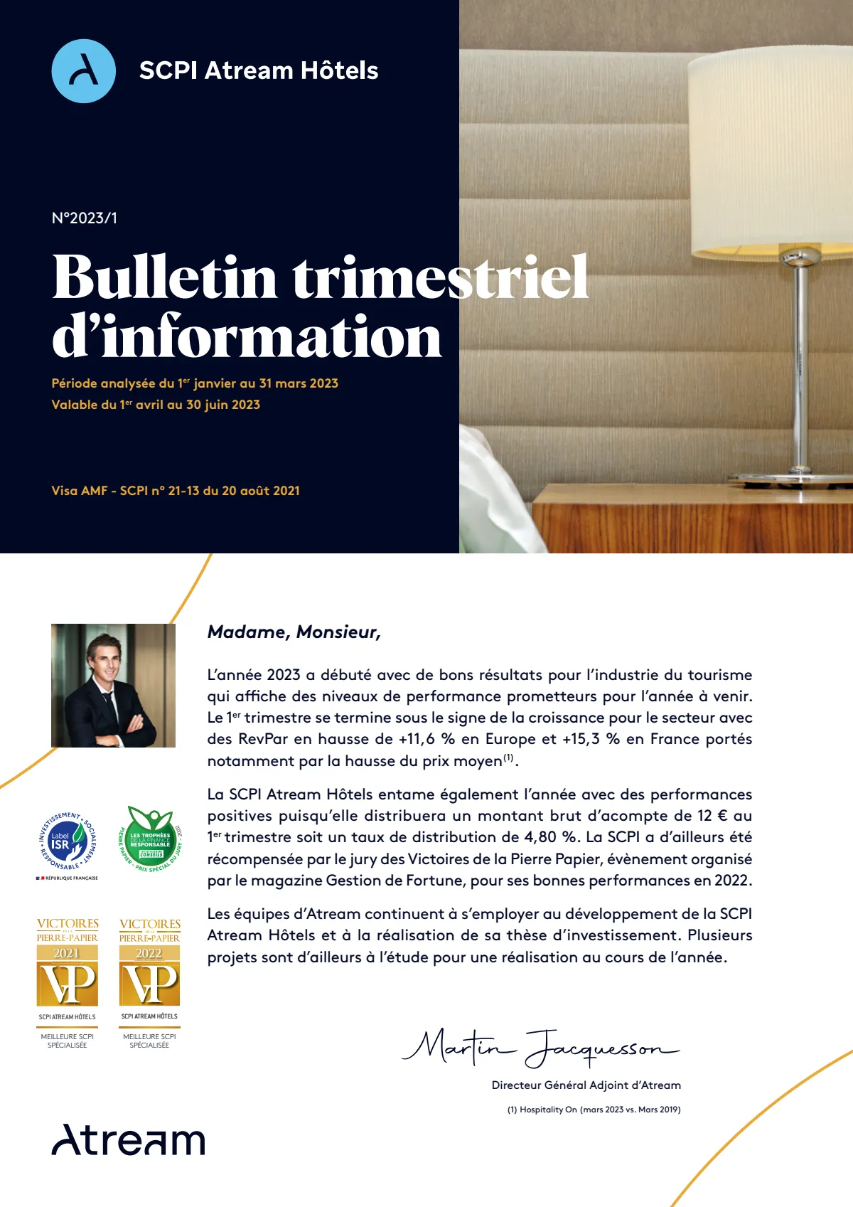 Bulletin trimestriel - 1er trimestre 2023