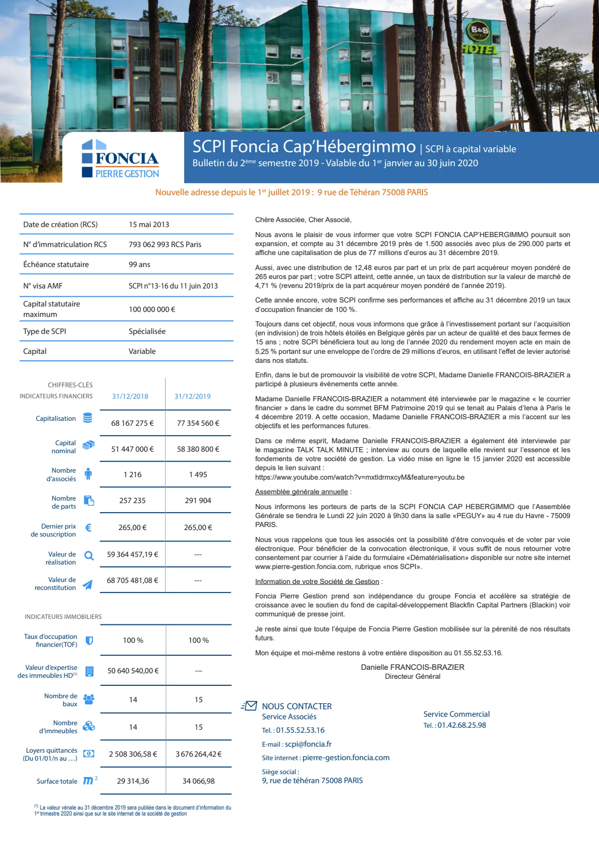 Bulletin trimestriel - 4ème trimestre 2019