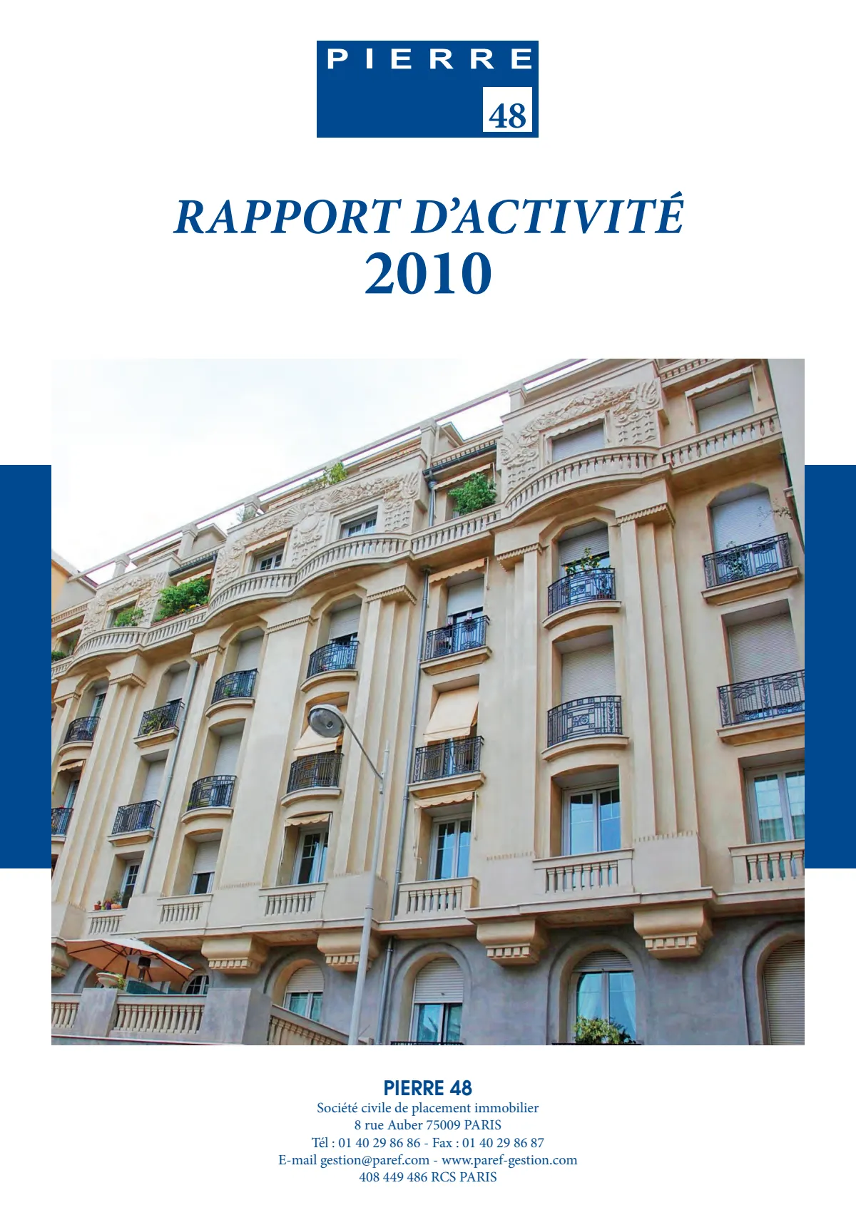 Rapport annuel - 2010