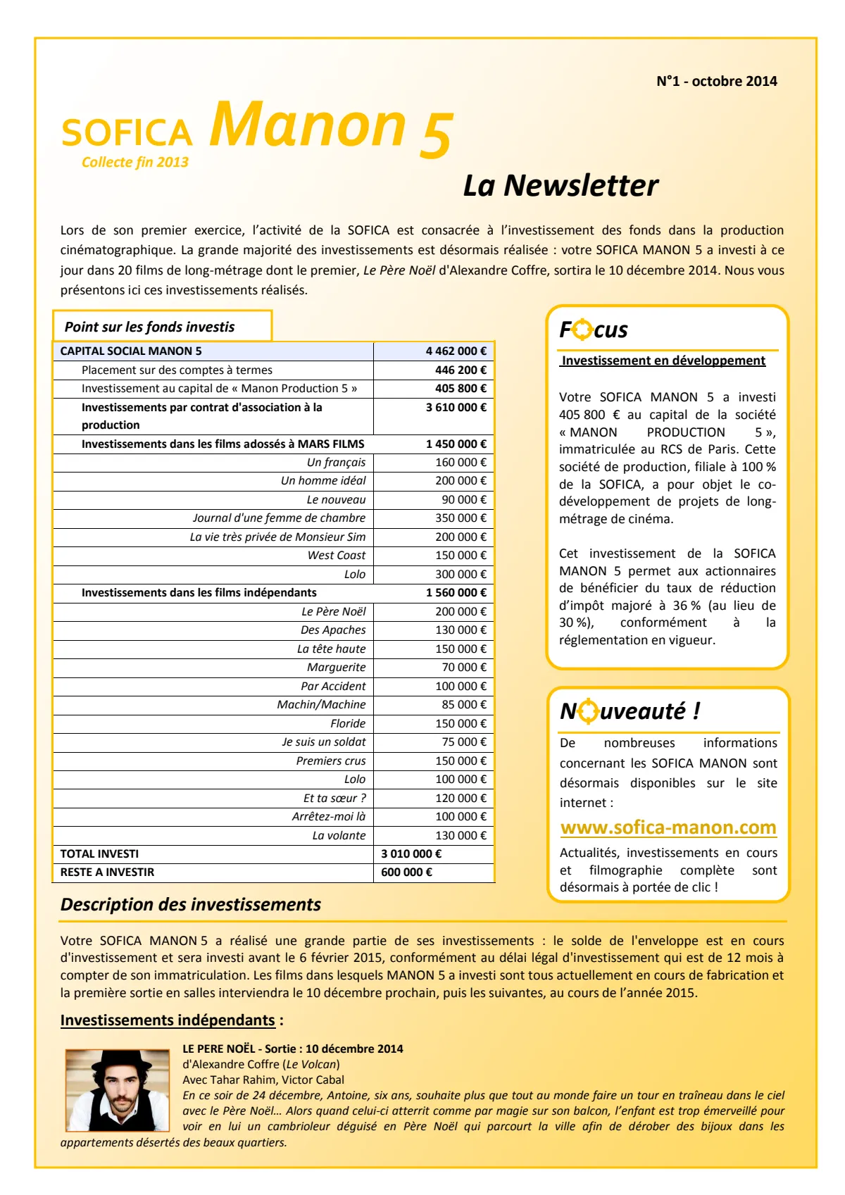 News Letter n°1