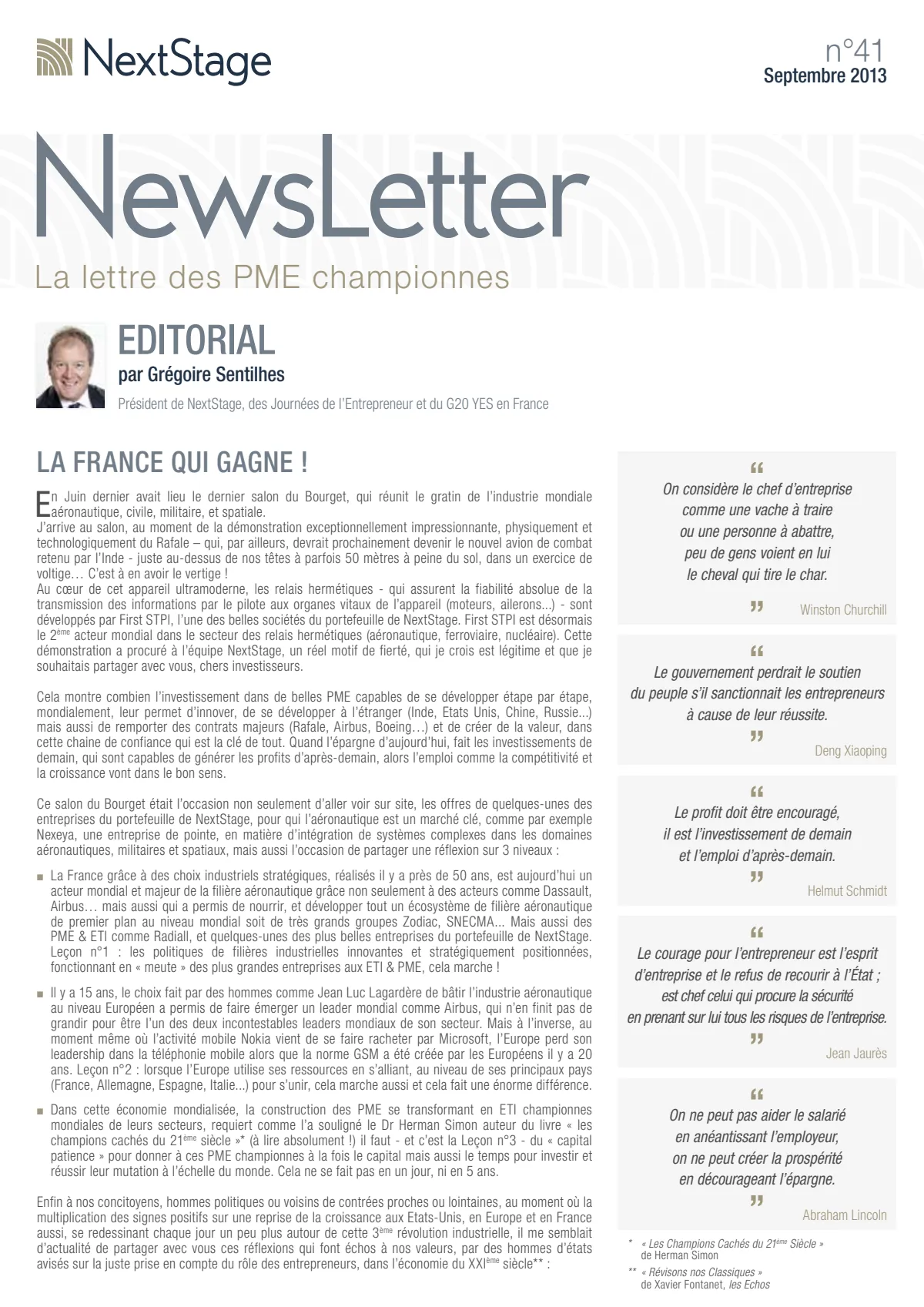 Lettre d'information n°41