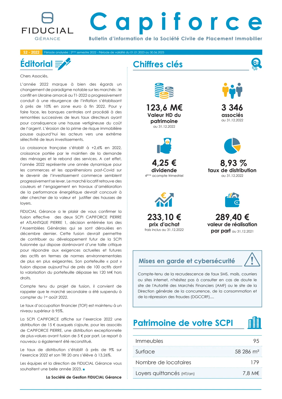 Bulletin semestriel - 2nd semestre 2022