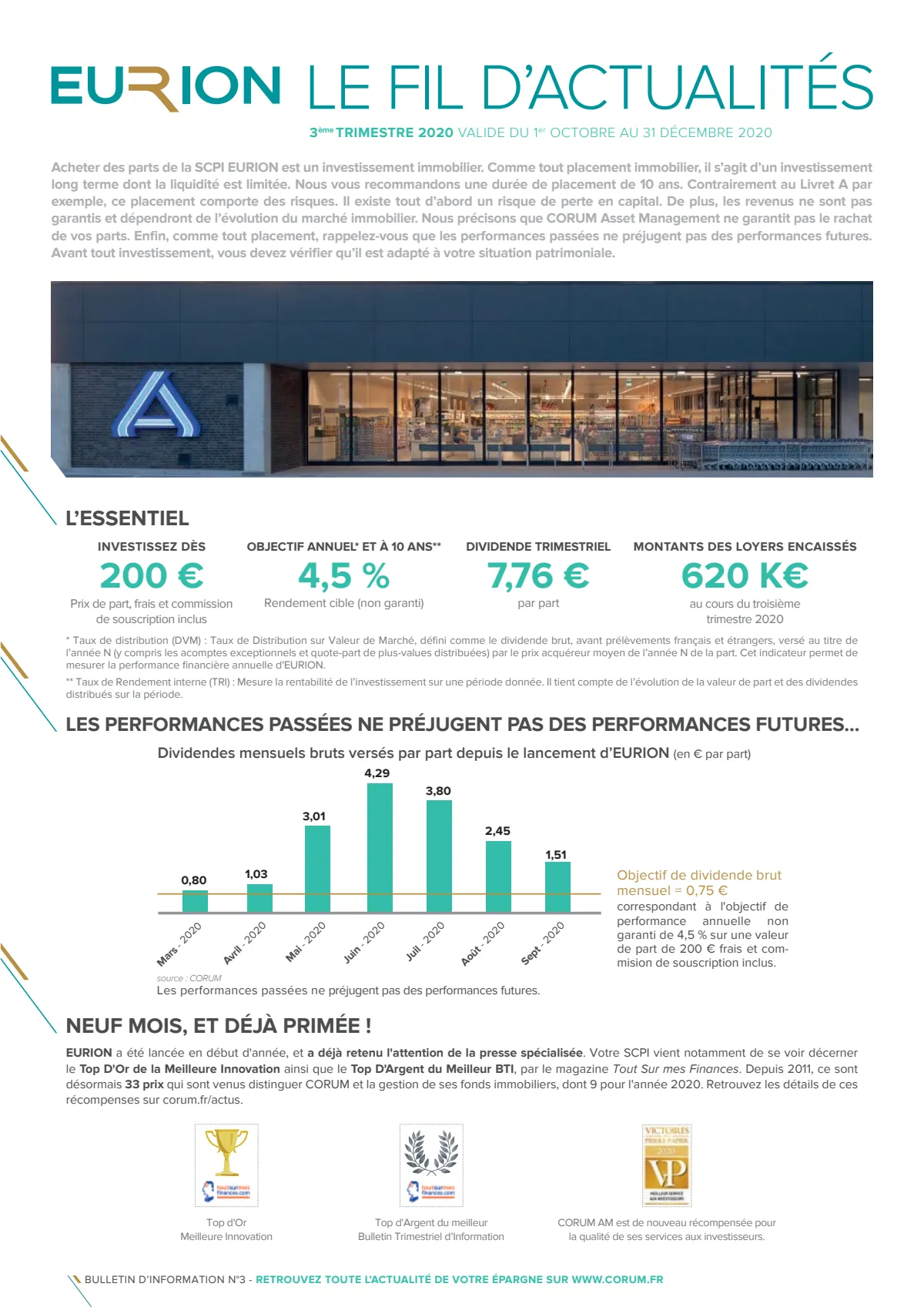 Bulletin trimestriel - 3ème trimestre 2020