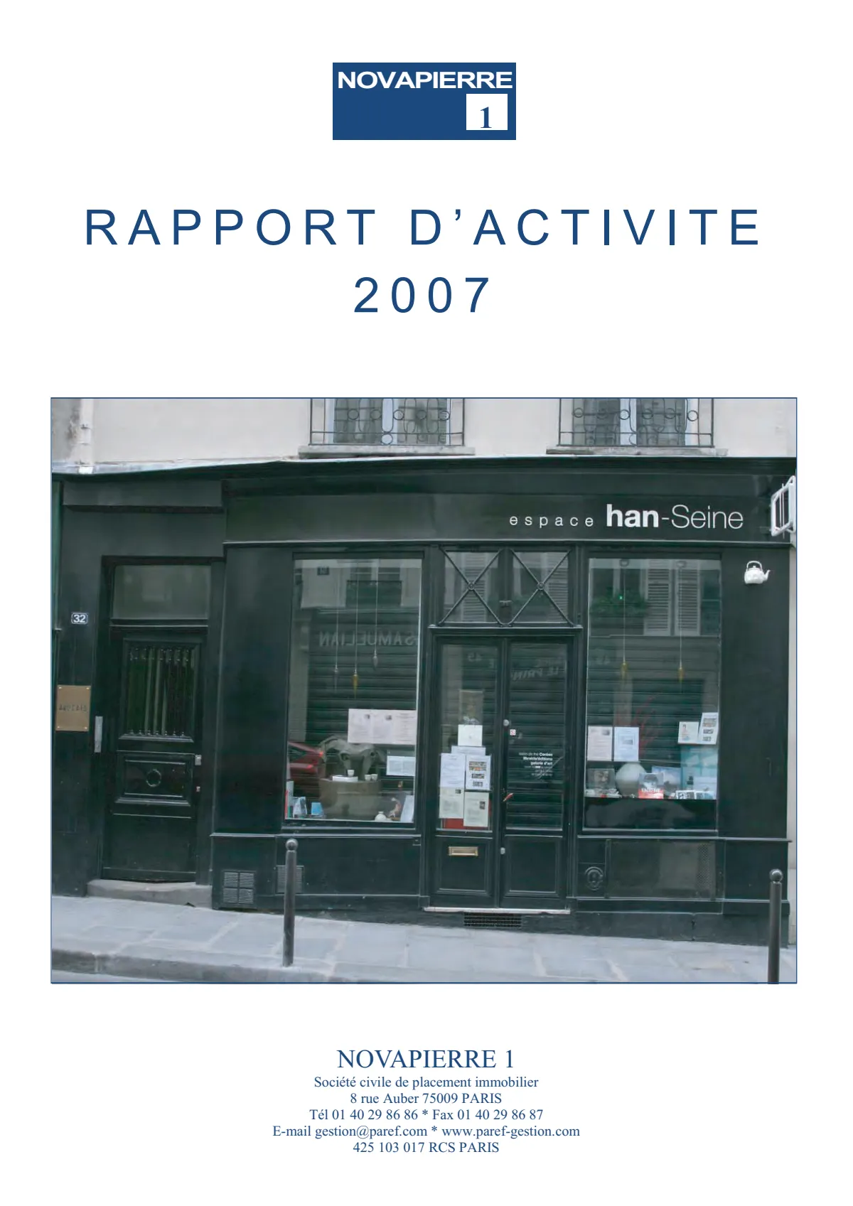 Rapport annuel - 2007