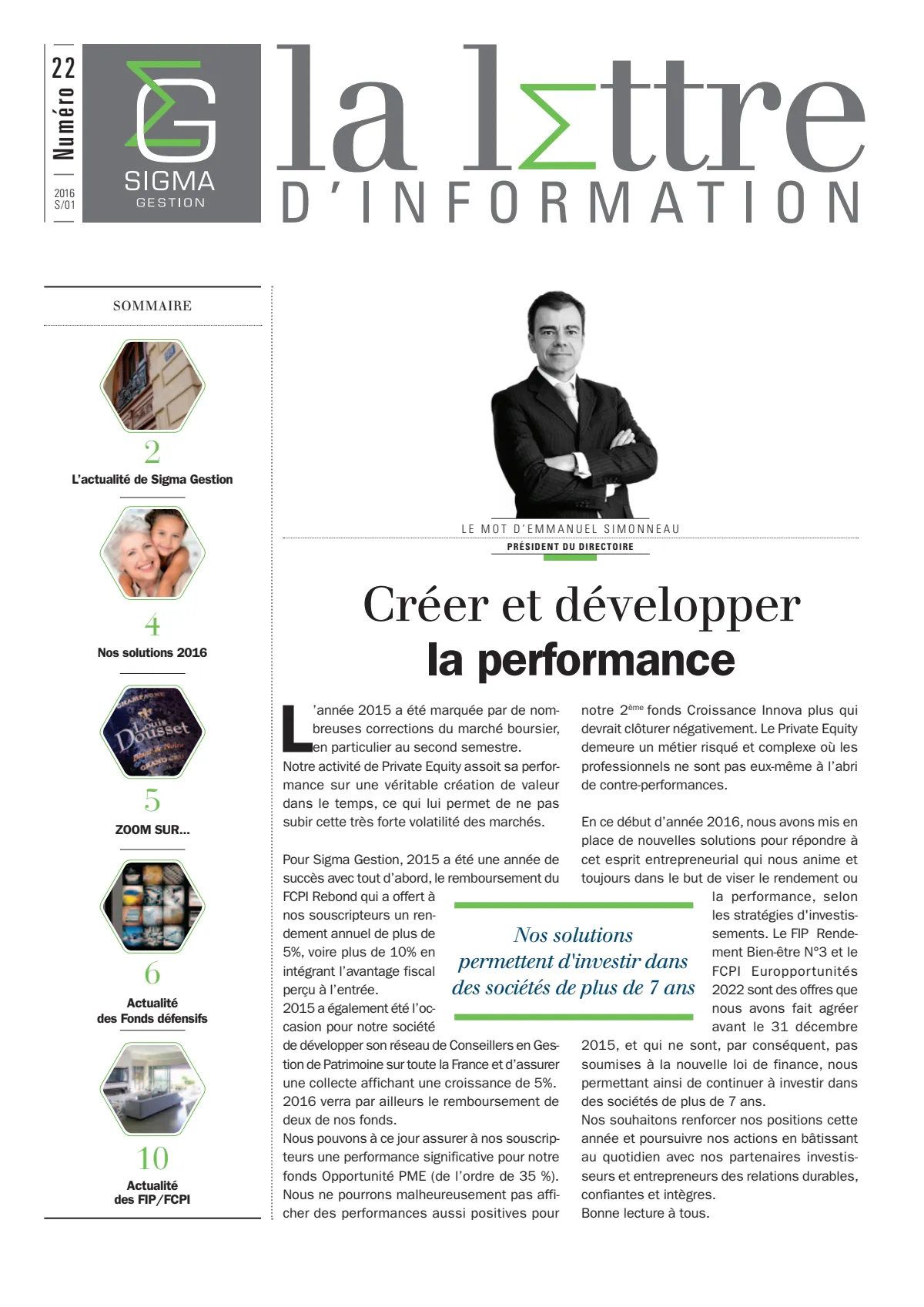 Lettre d'information n°22