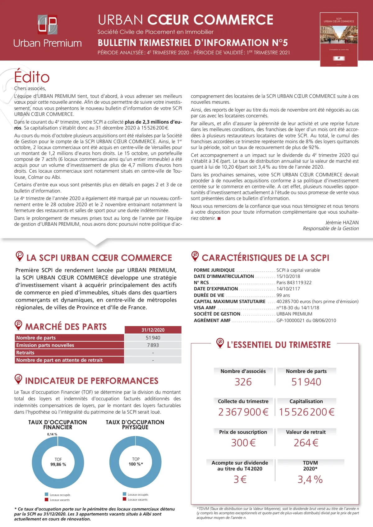 Bulletin trimestriel - 4ème trimestre 2020