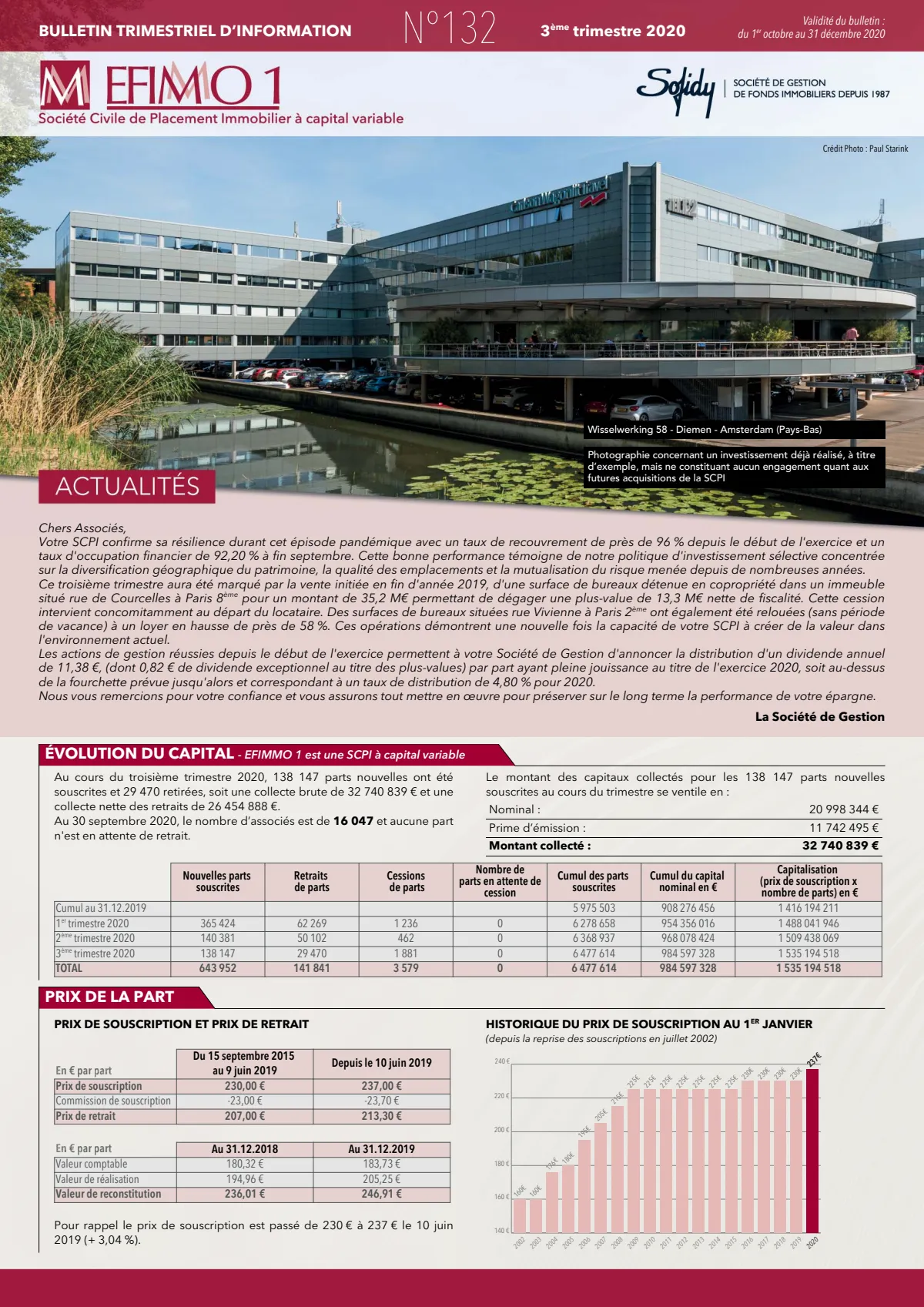 Bulletin trimestriel - 3ème trimestre 2020