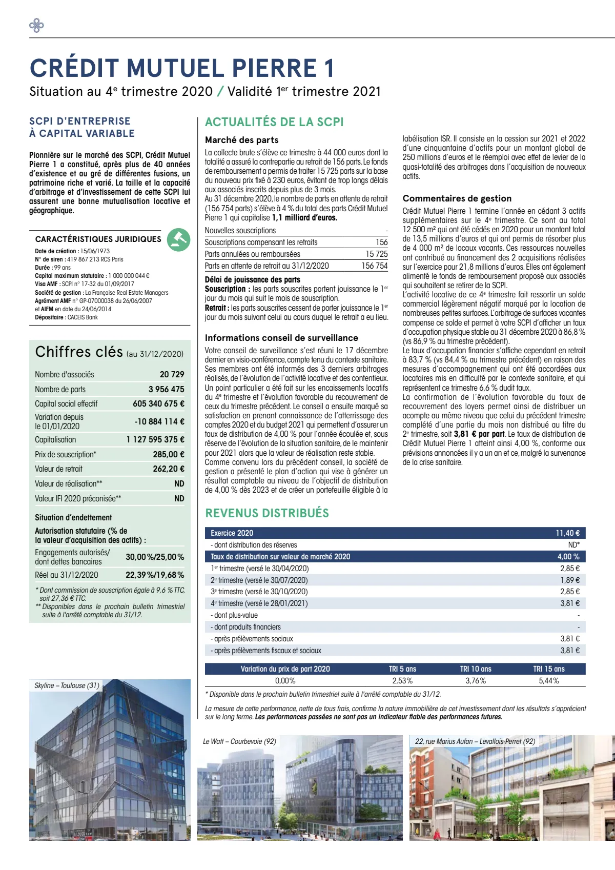 Bulletin trimestriel - 4ème trimestre 2020