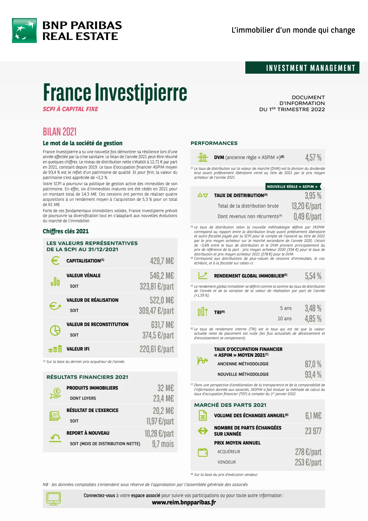 Bulletin trimestriel - 1er trimestre 2022