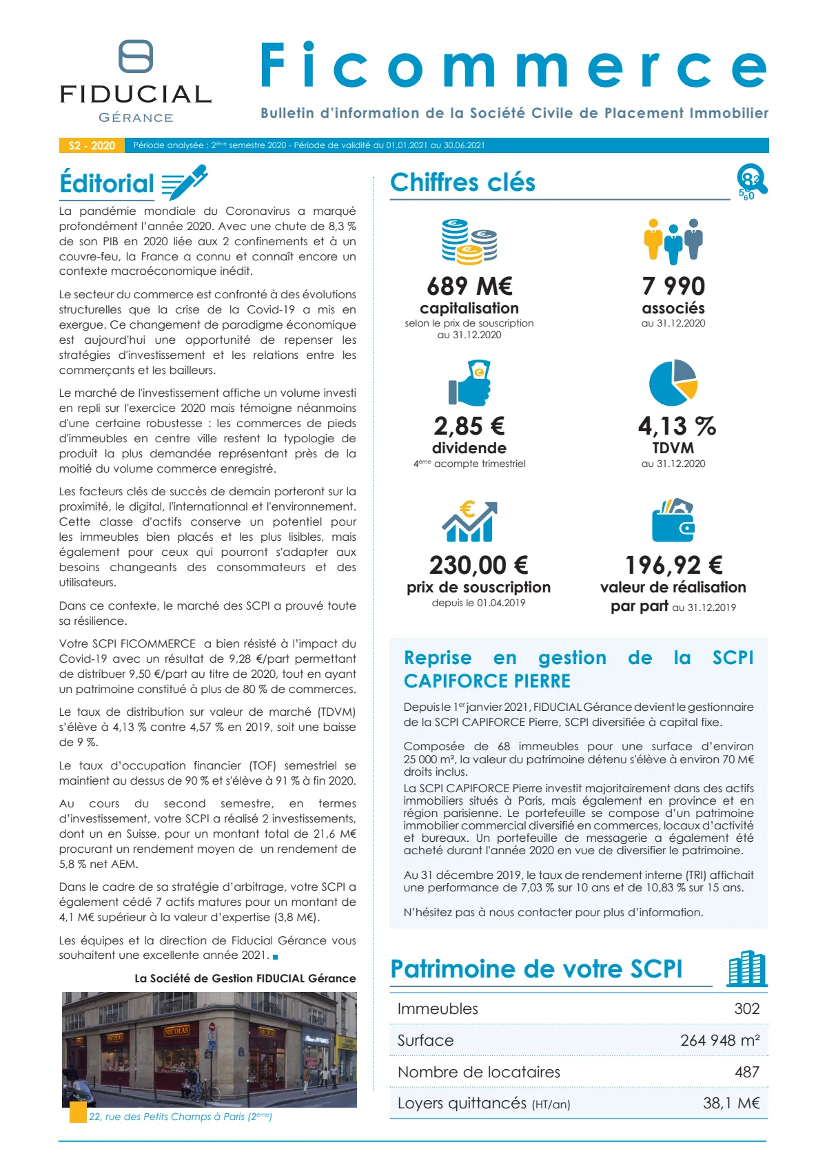 Bulletin semestriel - 2nd semestre 2020