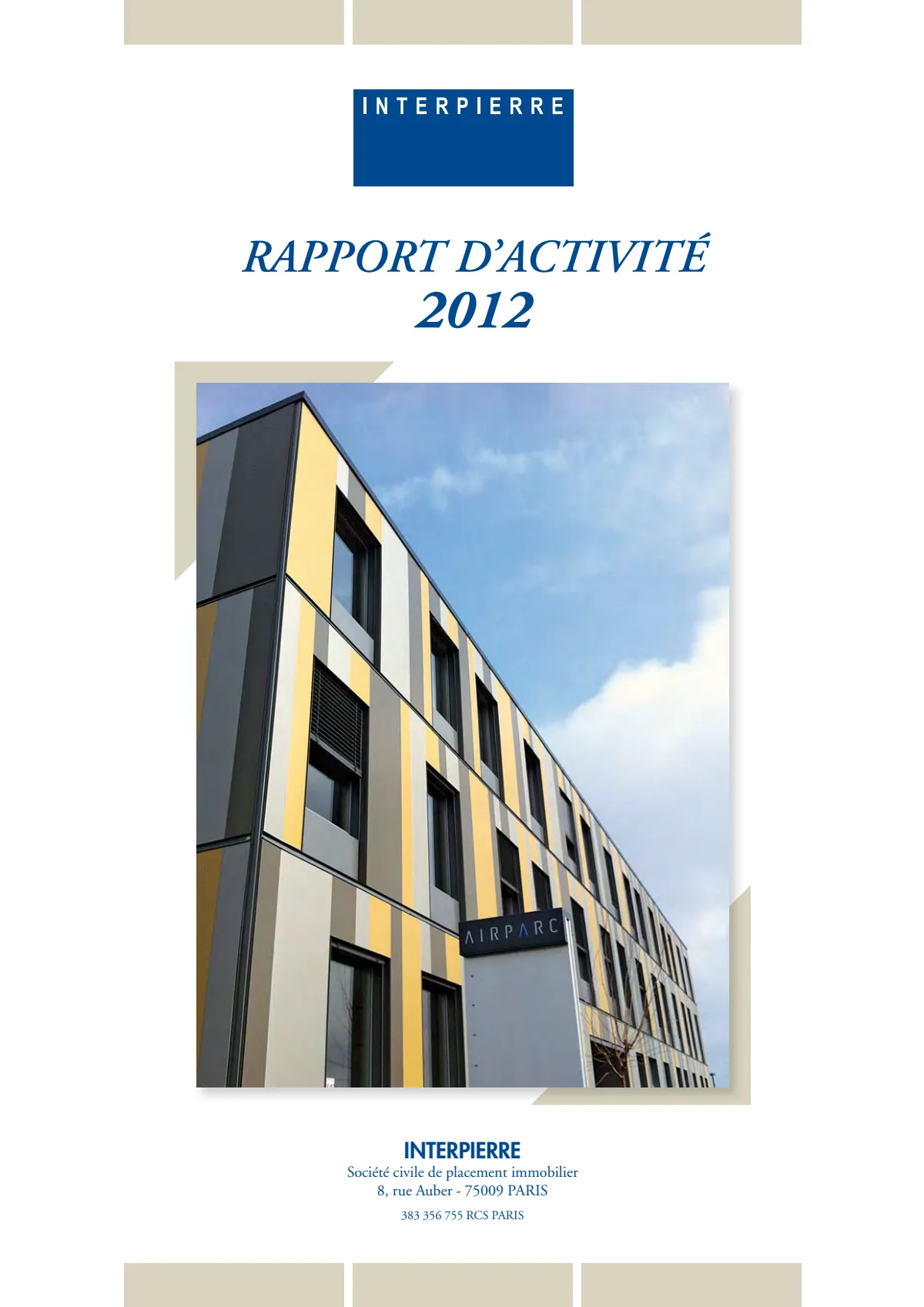 Rapport annuel - 2012