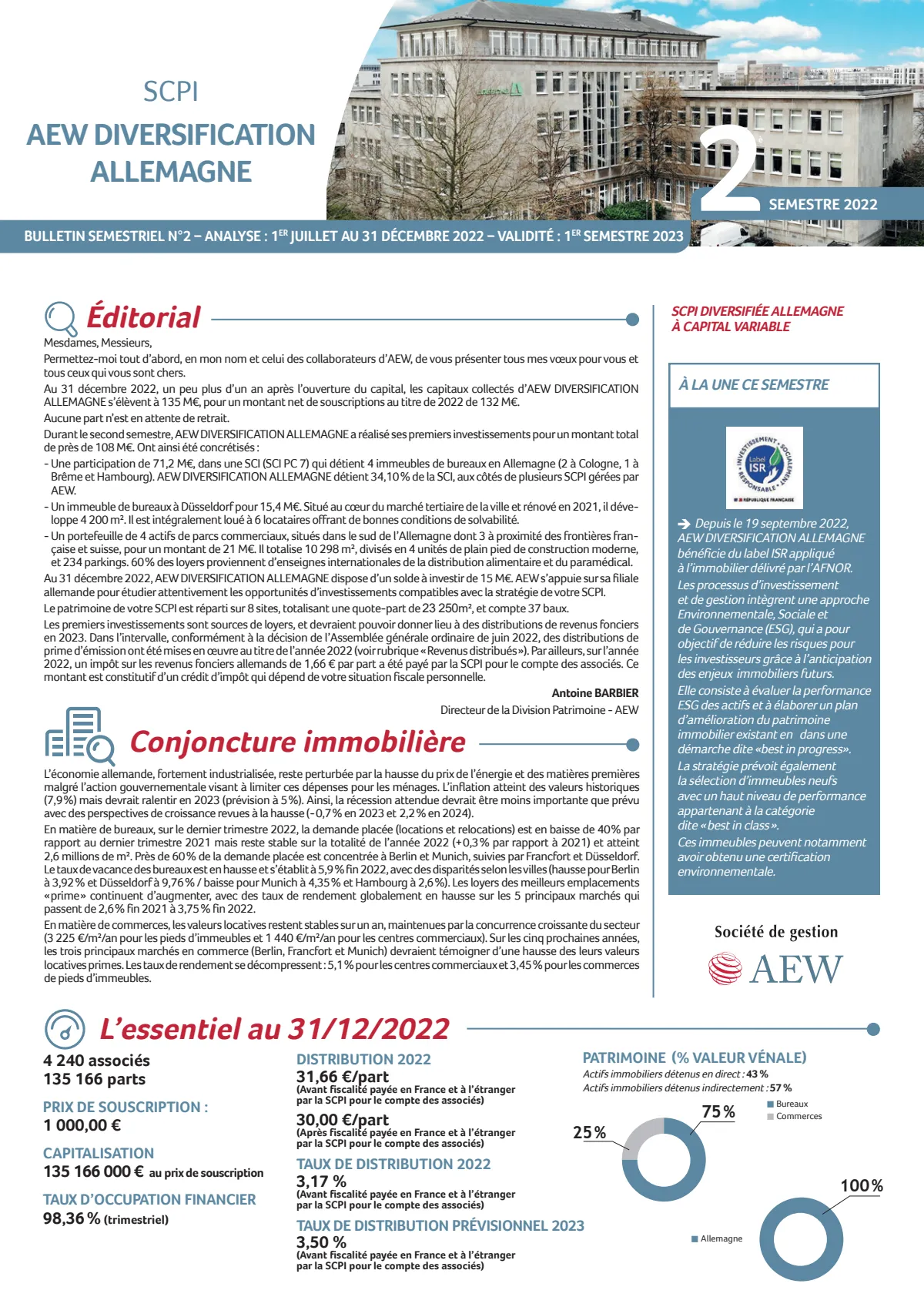 Bulletin trimestriel - 4ème trimestre 2022