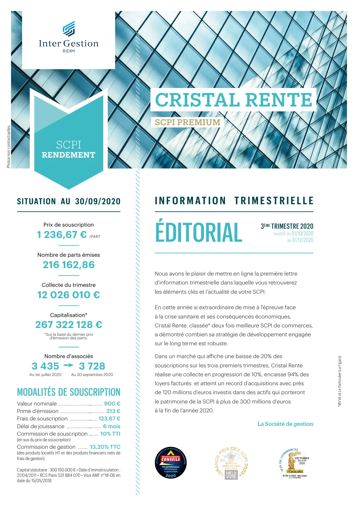 Bulletin trimestriel - 3ème trimestre 2020