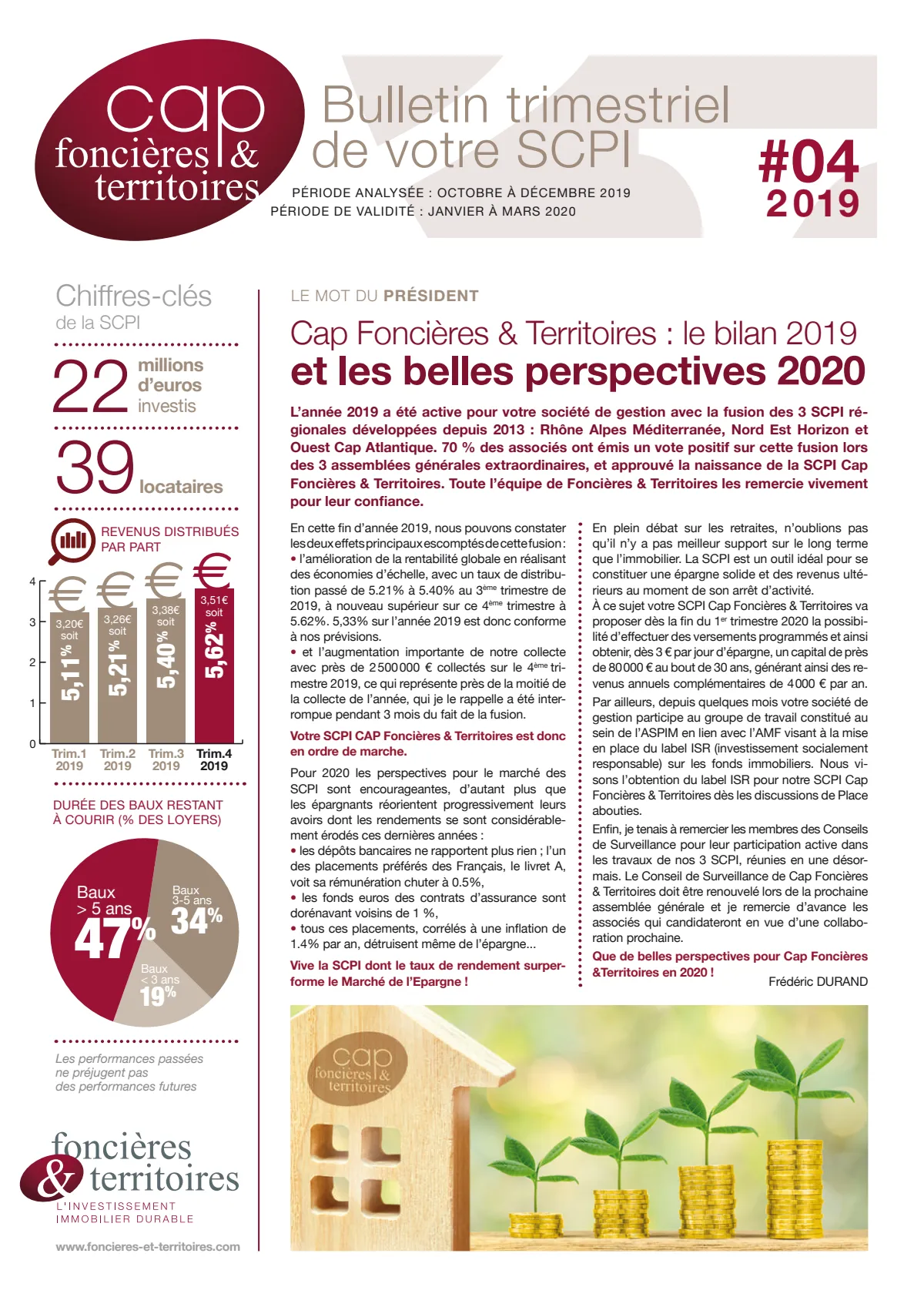 Bulletin trimestriel - 4ème trimestre 2019