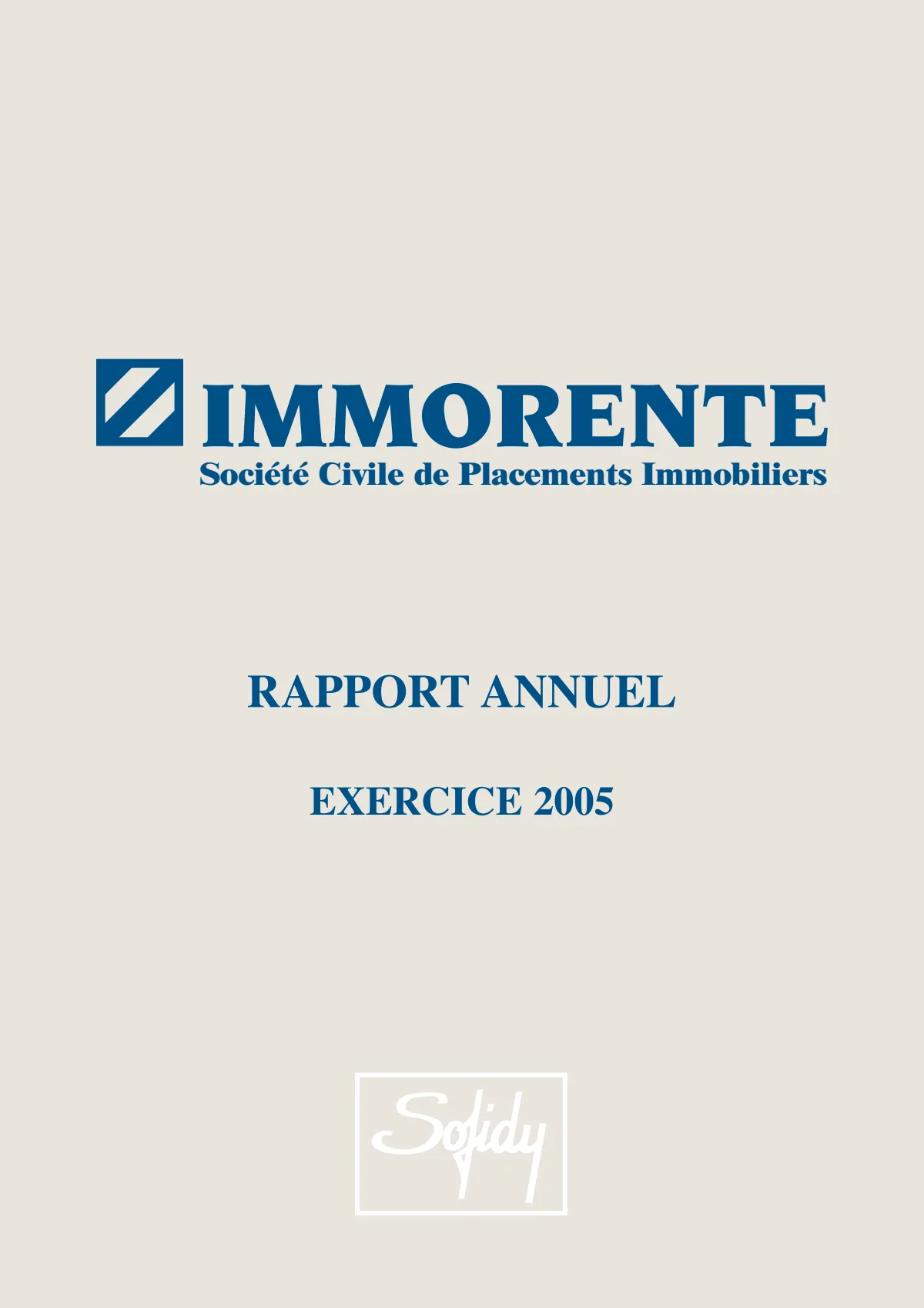 Rapport annuel - 2005