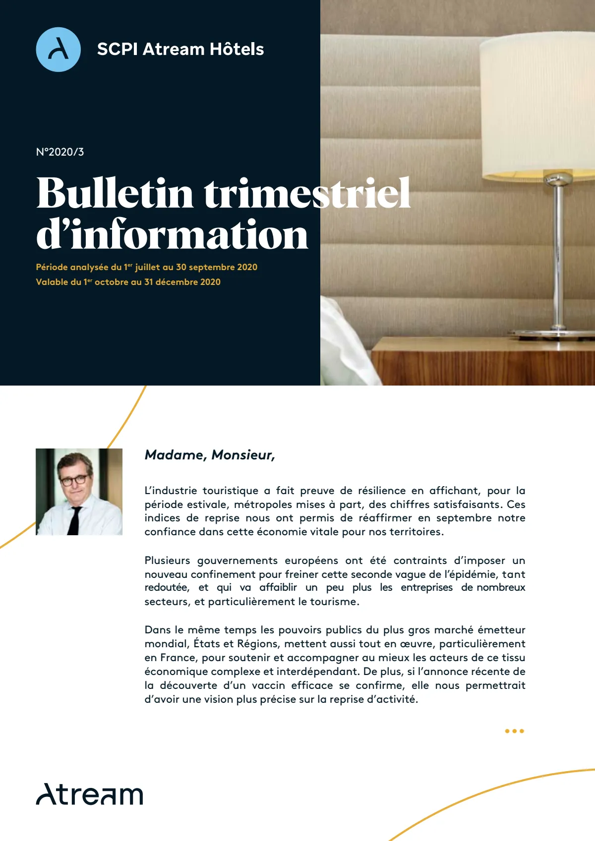 Bulletin trimestriel - 3ème trimestre 2020