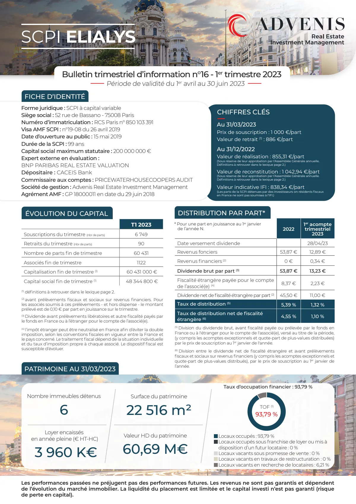 Bulletin trimestriel - 1er trimestre 2023