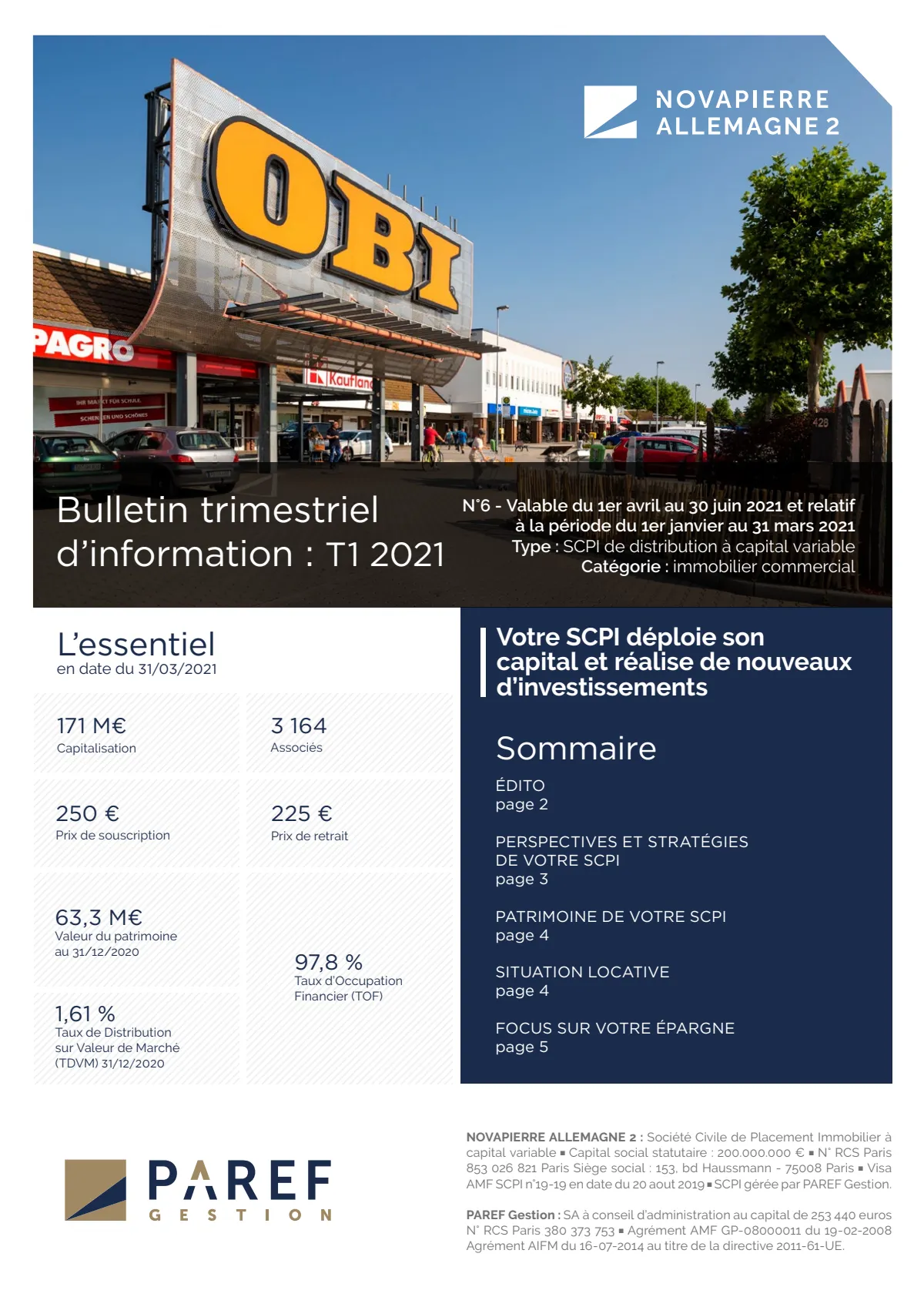 Bulletin trimestriel - 1er trimestre 2021