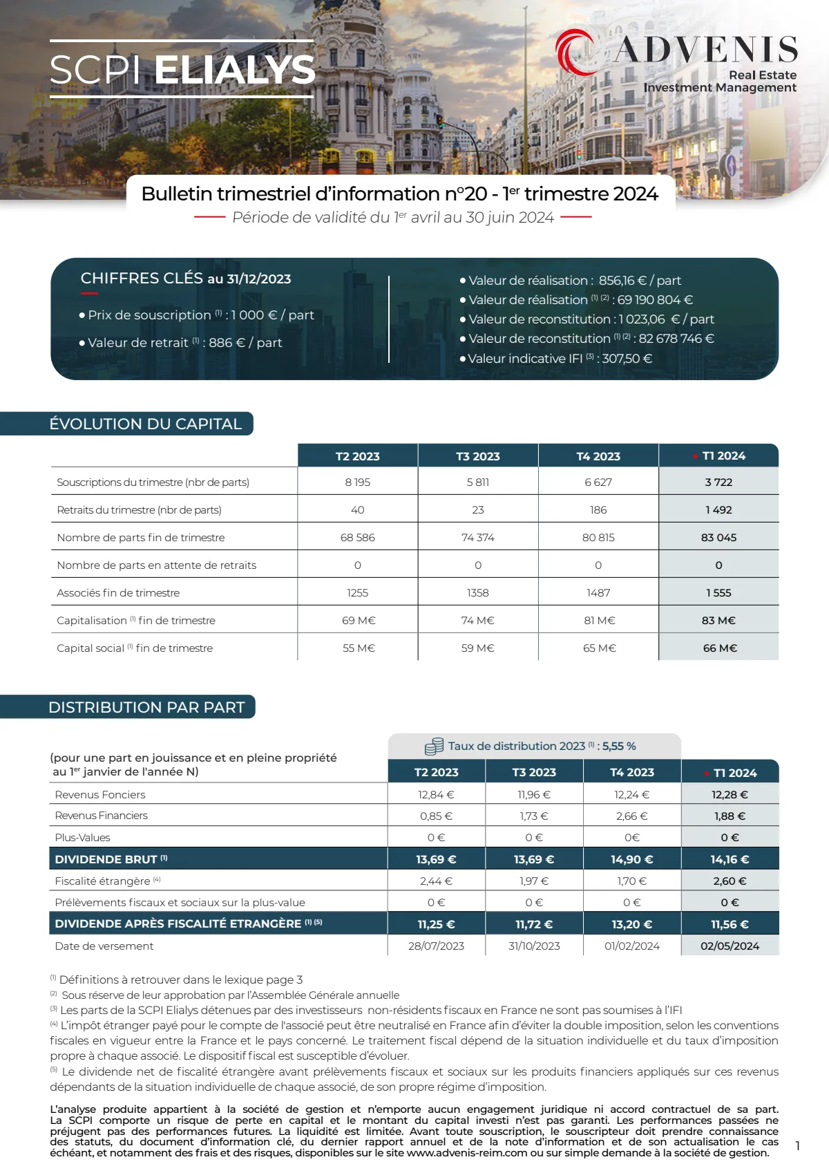 Bulletin trimestriel - 1er trimestre 2024