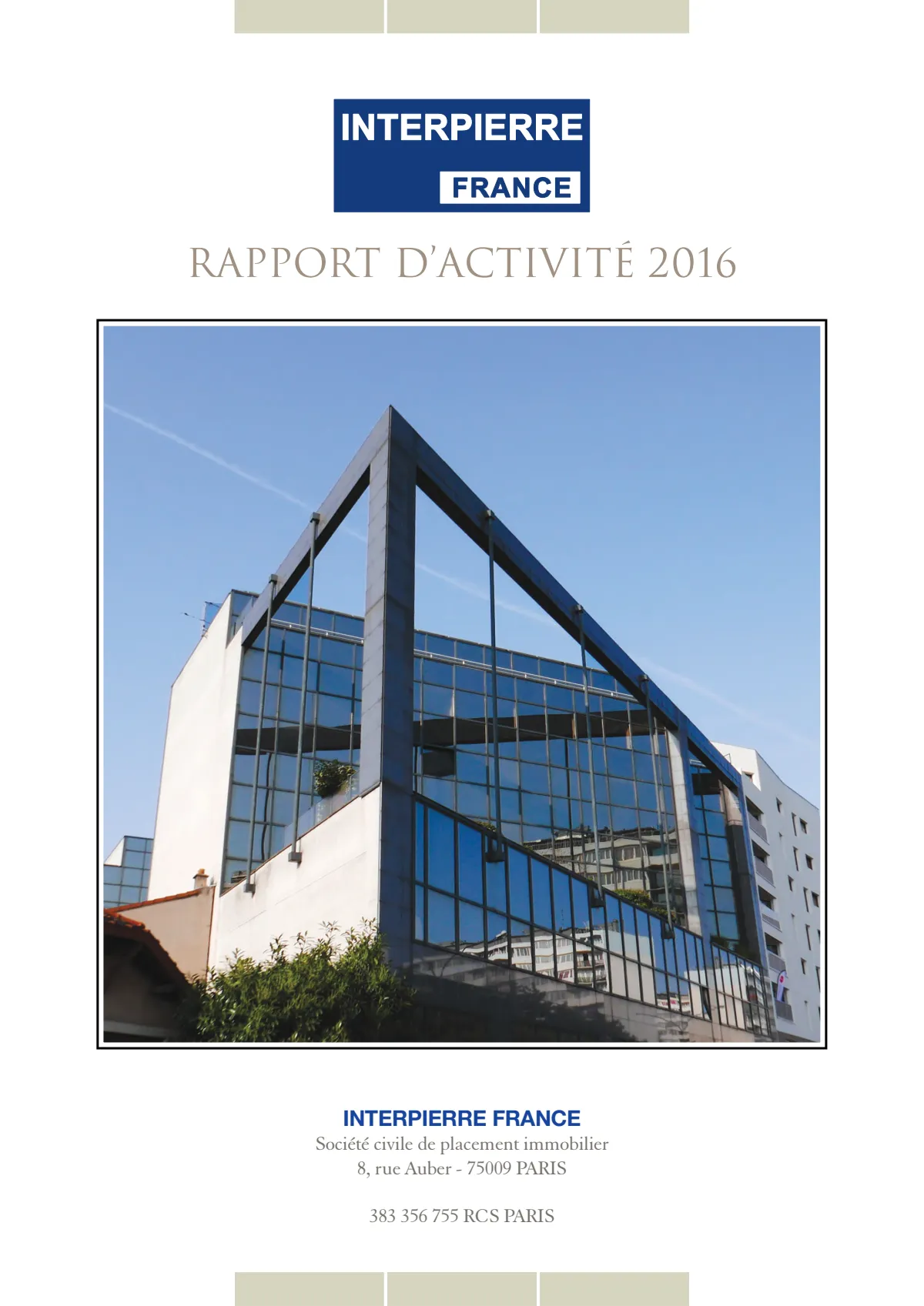 Rapport annuel - 2016