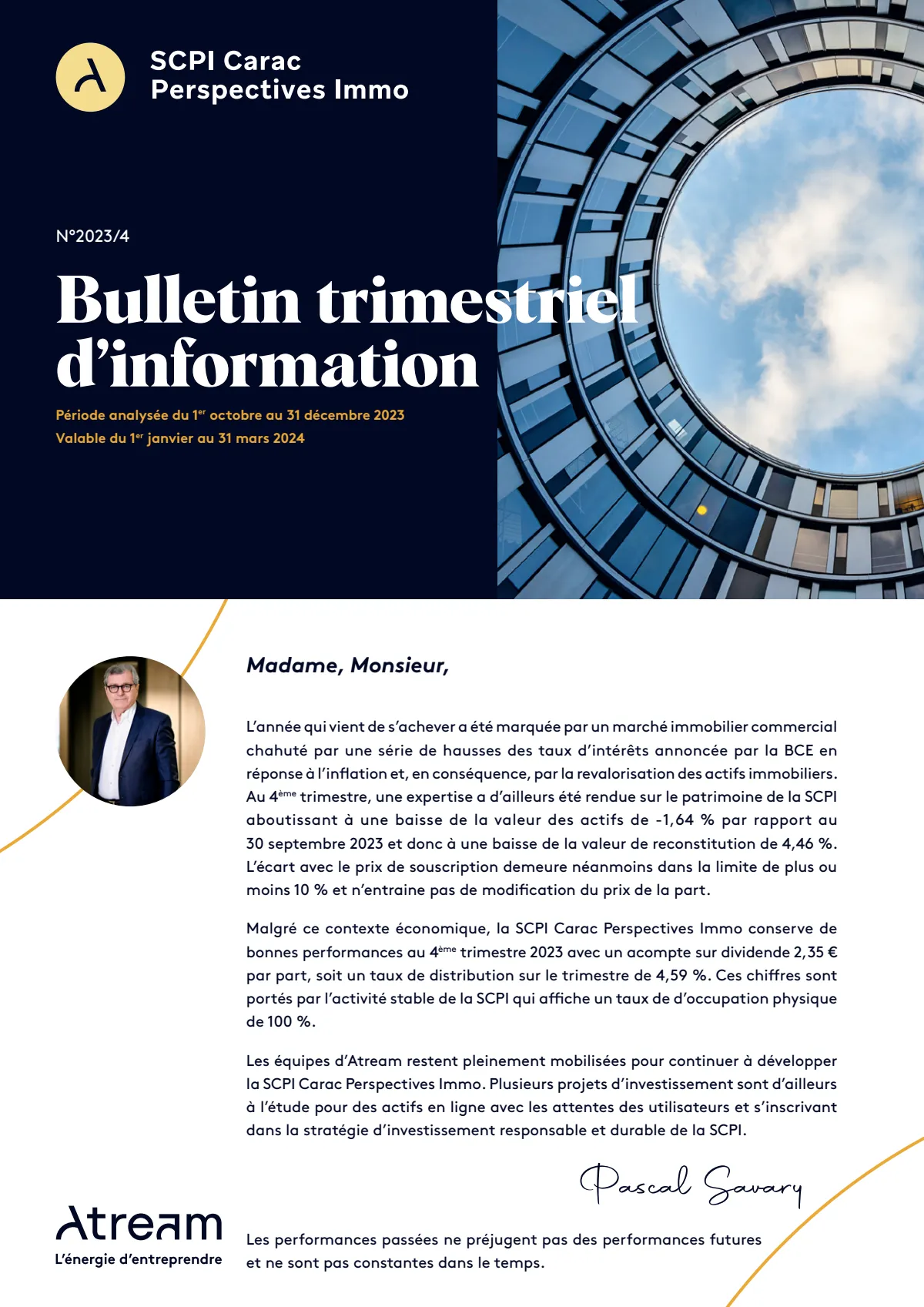 Bulletin trimestriel - 1er trimestre 2024