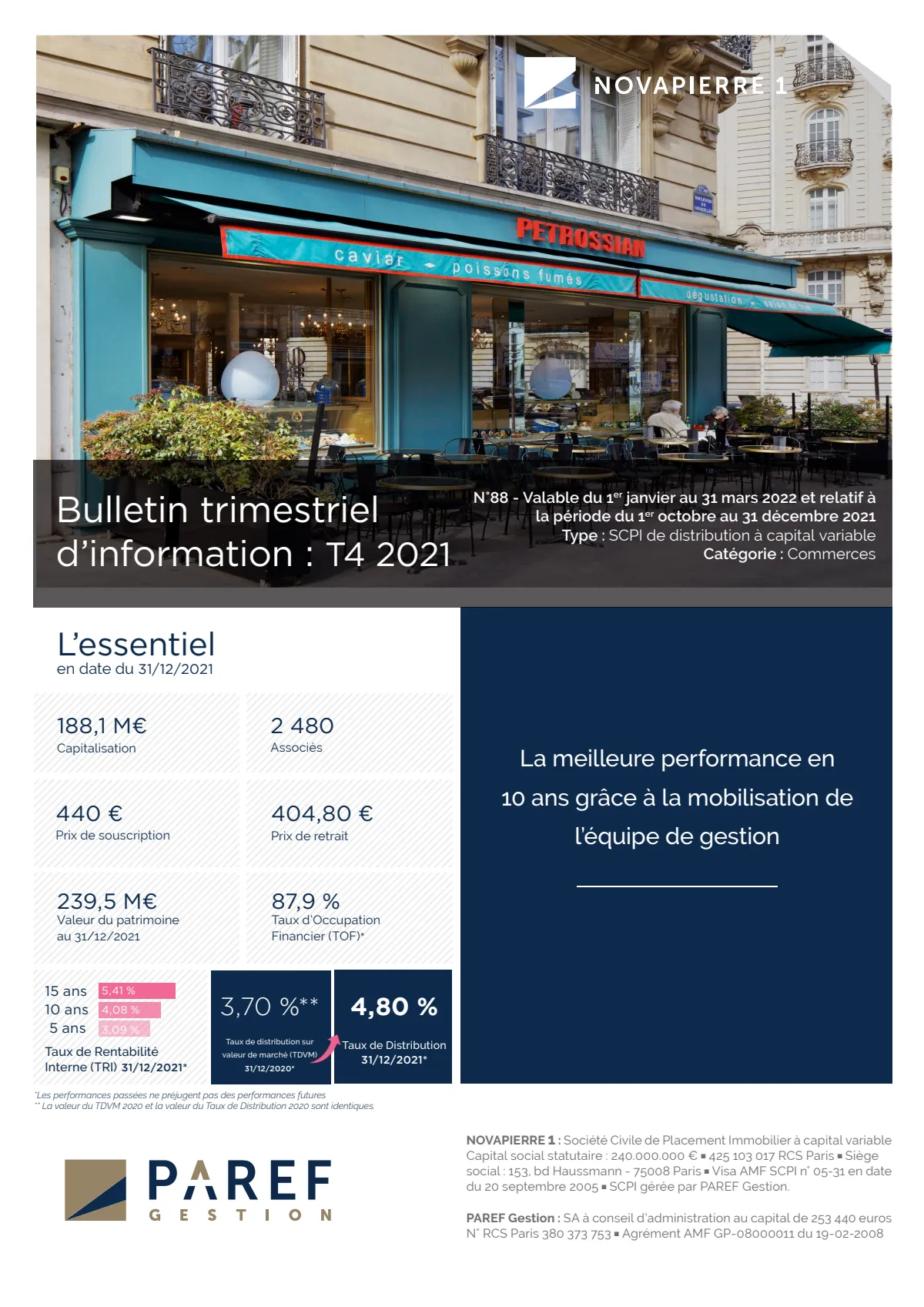 Bulletin trimestriel - 4ème trimestre 2021