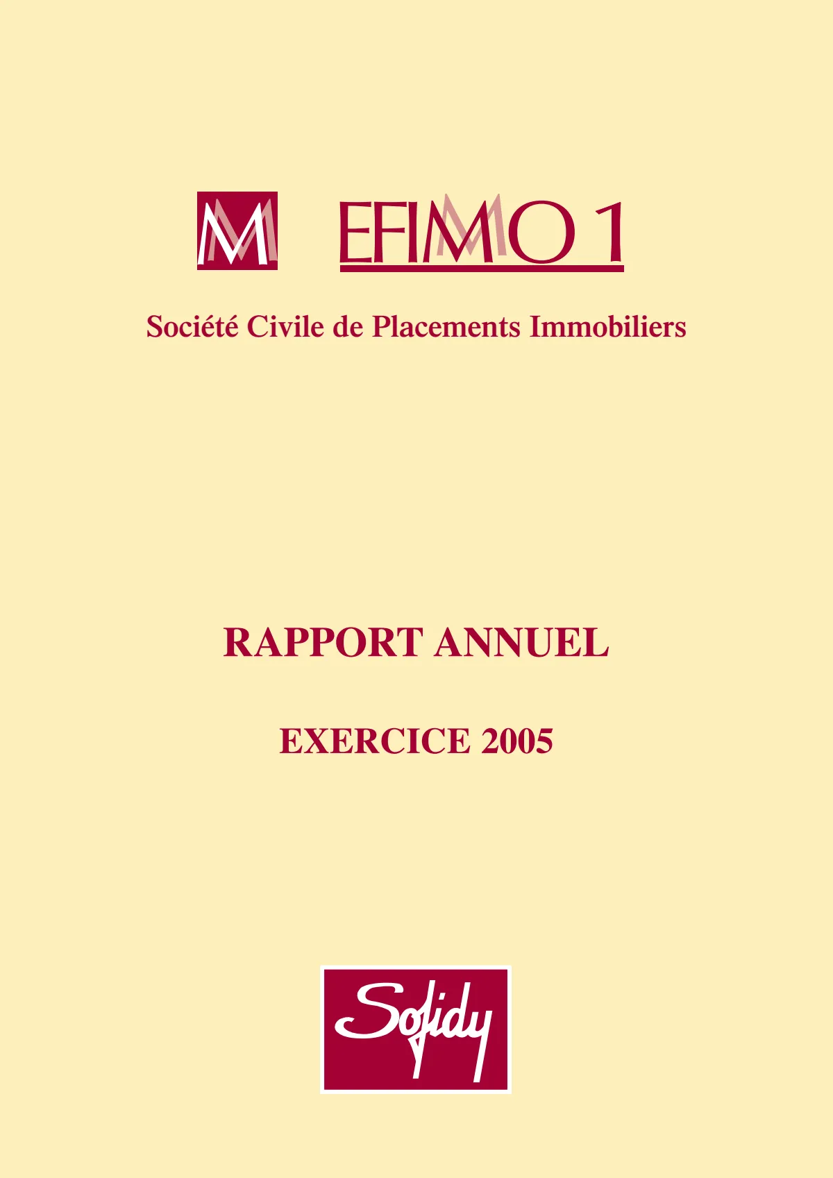 Rapport annuel - 2005