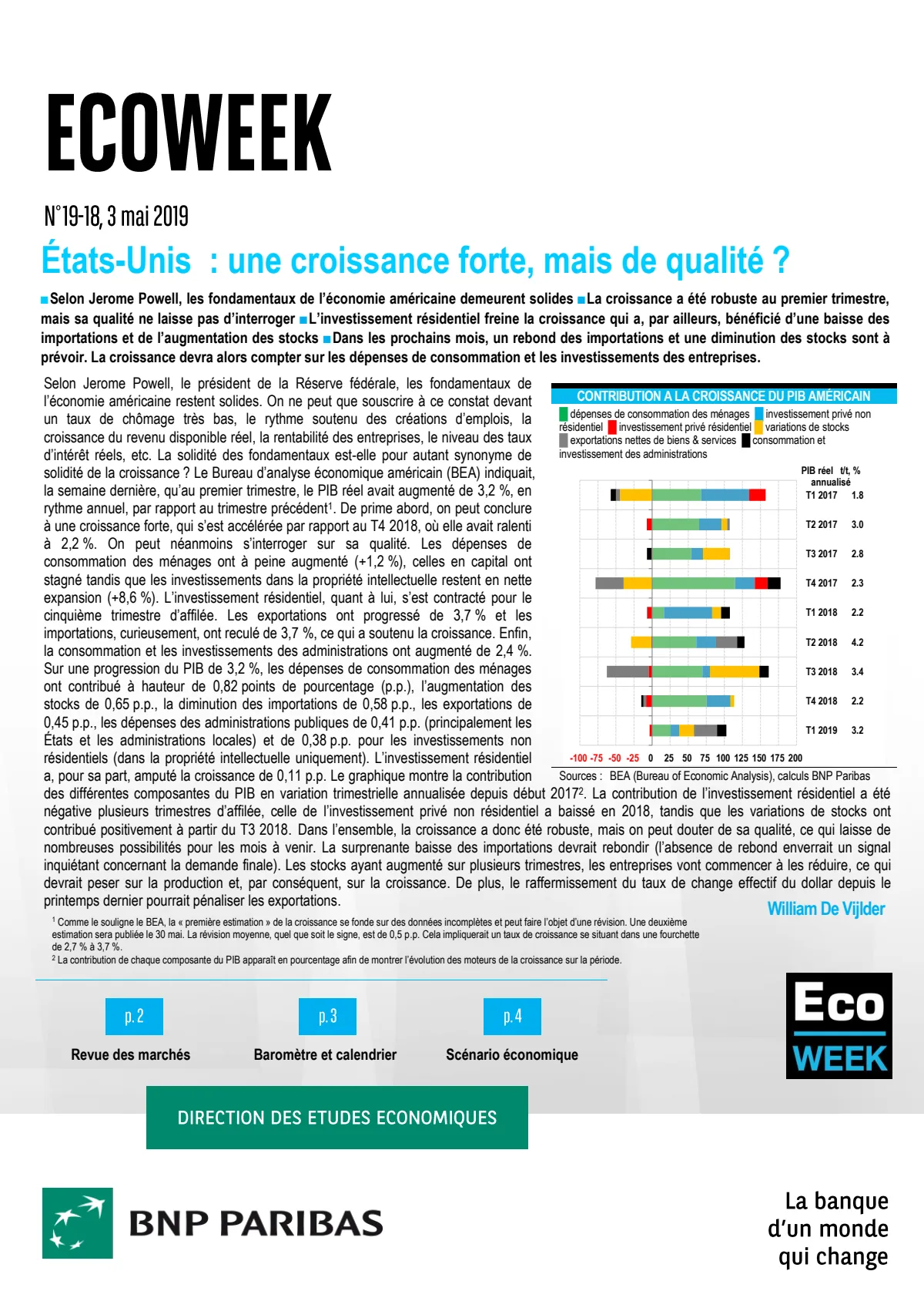 Analyse sur la croissance US