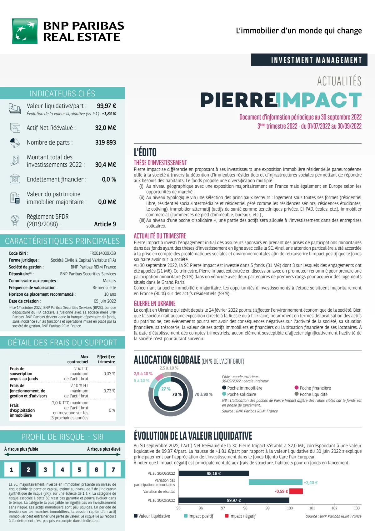 Bulletin trimestriel - 3ème trimestre 2022