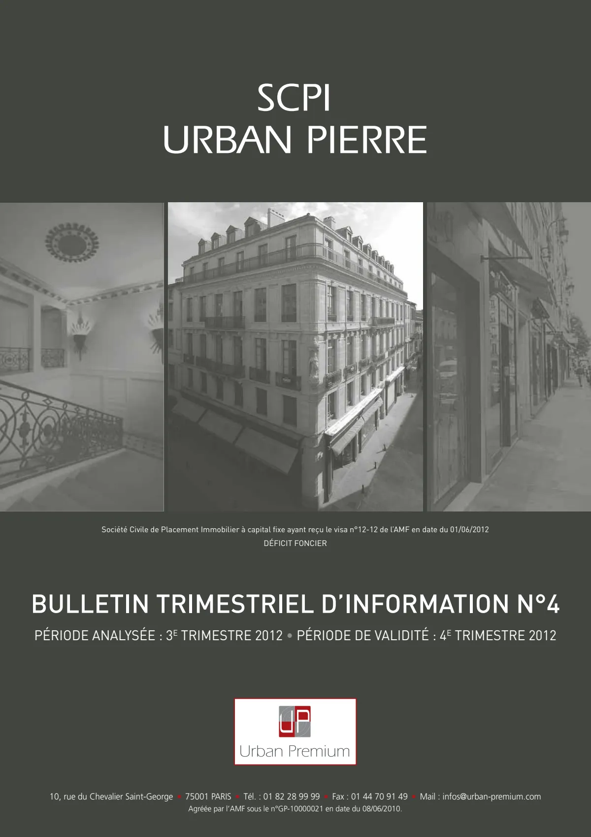 Bulletin trimestriel - 4ème trimestre 2012