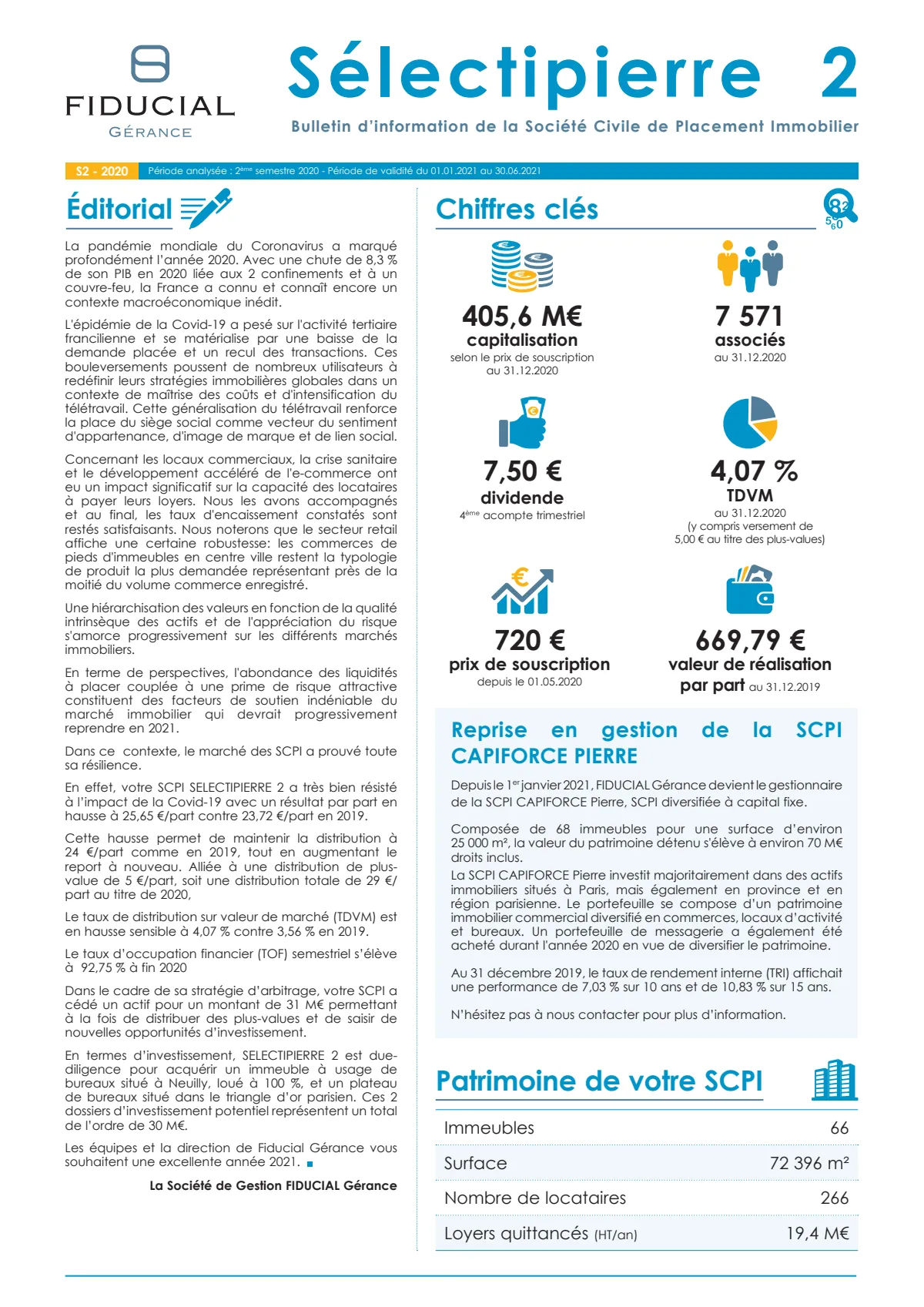 Bulletin trimestriel - 4ème trimestre 2020