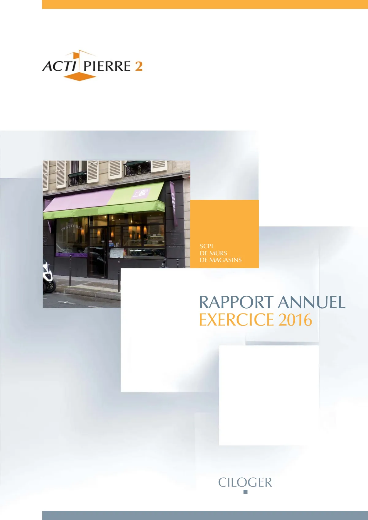 Rapport annuel - 2016