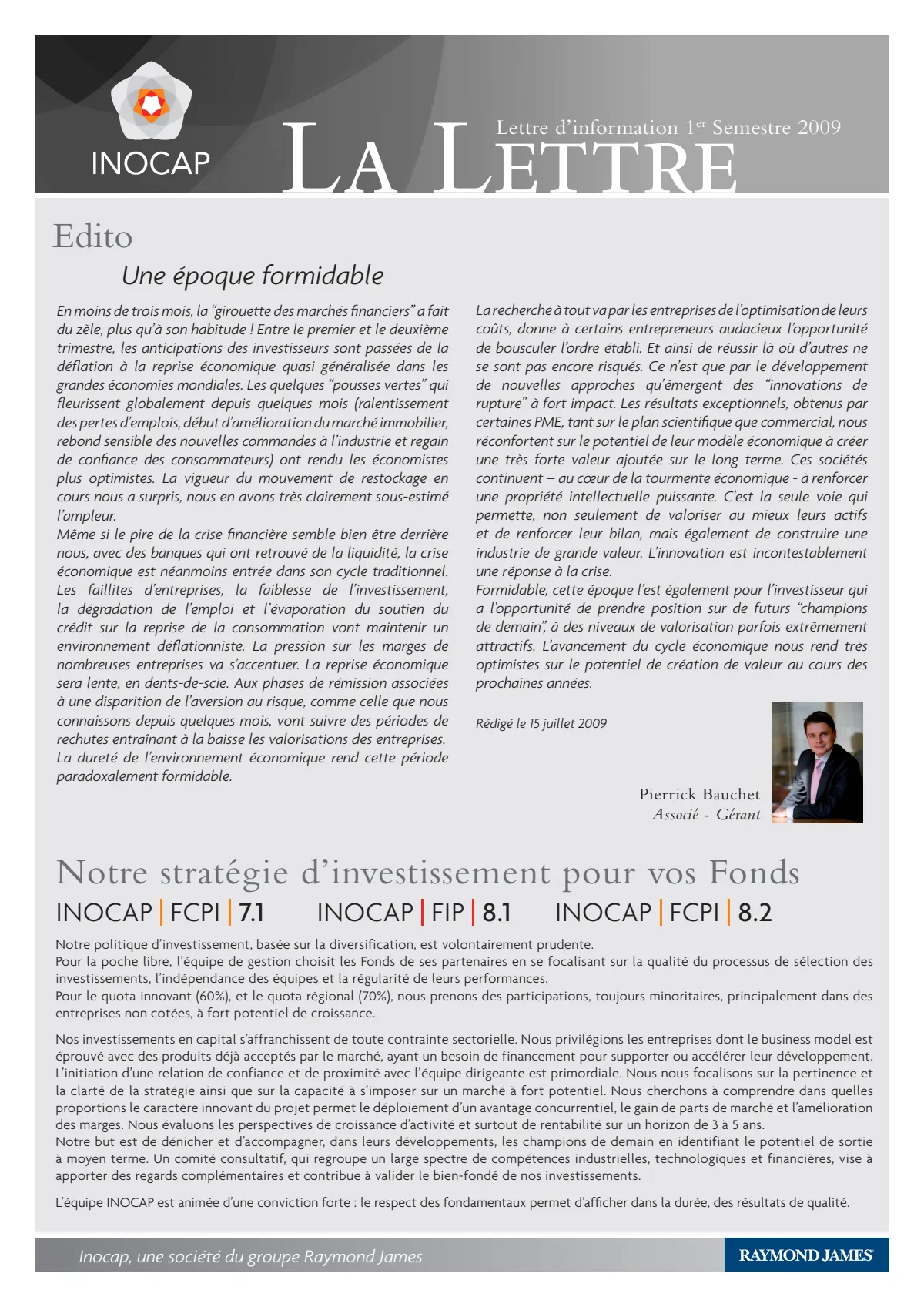 La lettre d'information n°4 - 1er semestre 2009