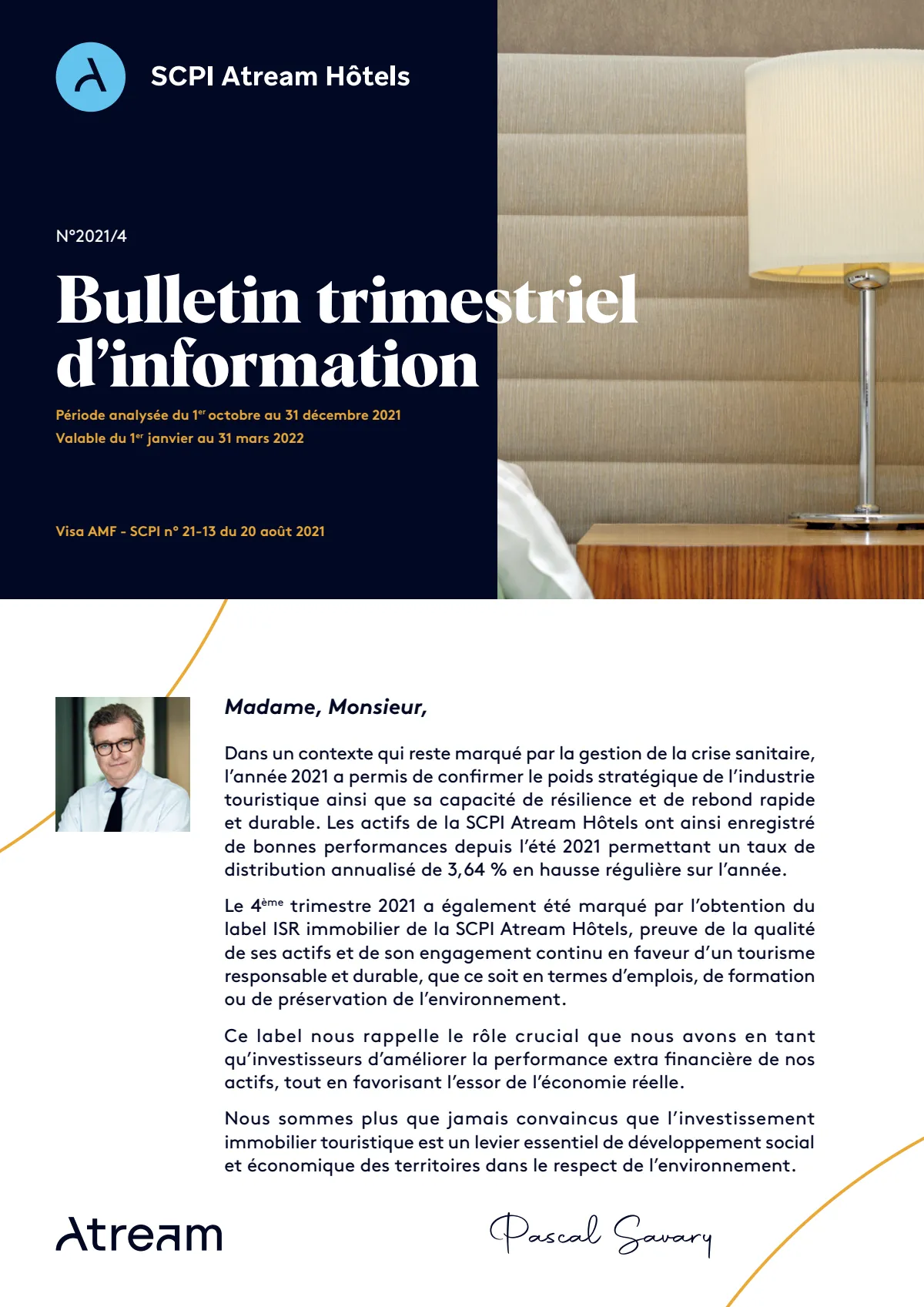 Bulletin trimestriel - 4ème trimestre 2021