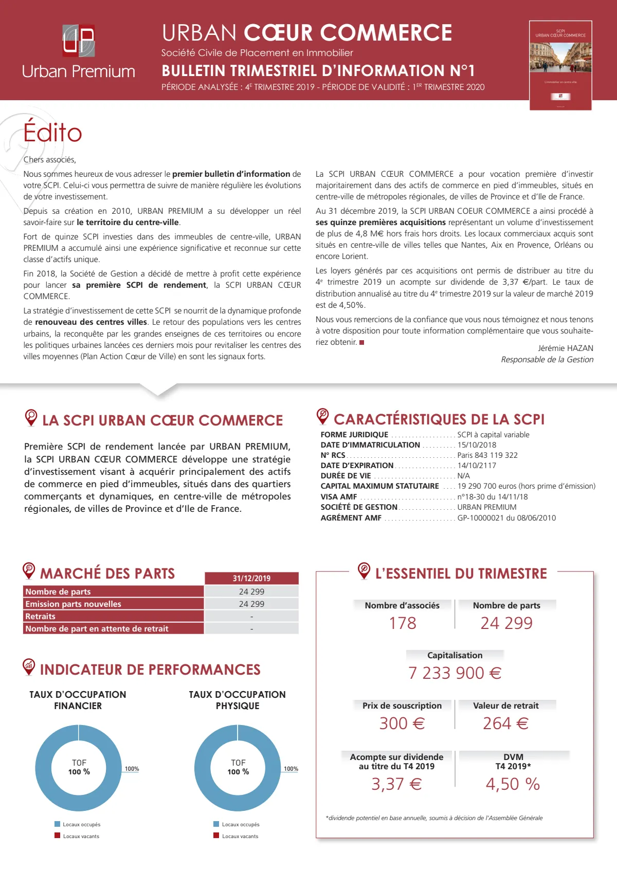 Bulletin trimestriel - 4ème trimestre 2019