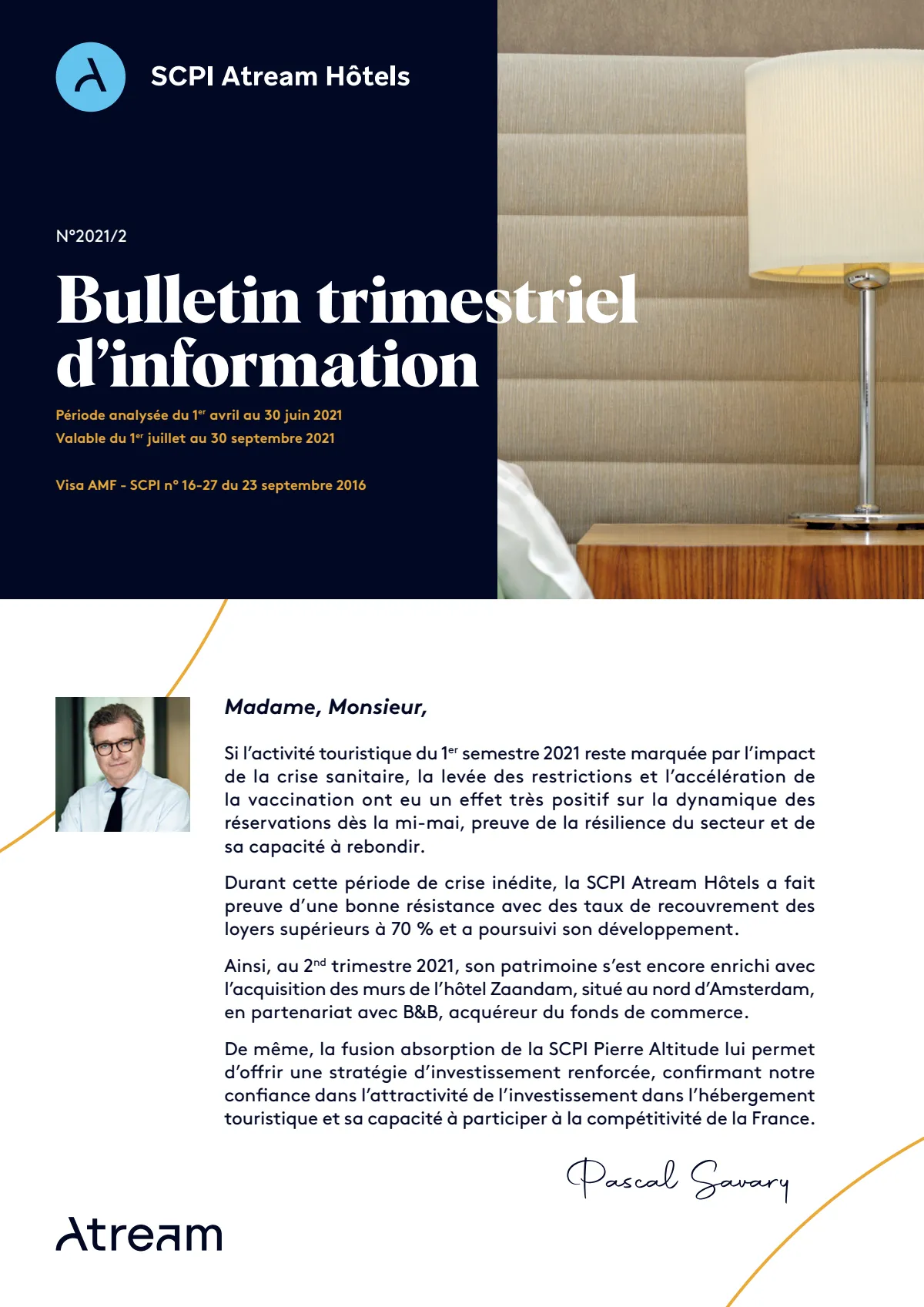 Bulletin trimestriel - 2ème trimestre 2021