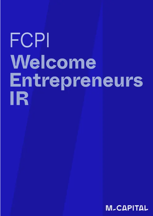 FCPI Welcome Entrepreneurs IR