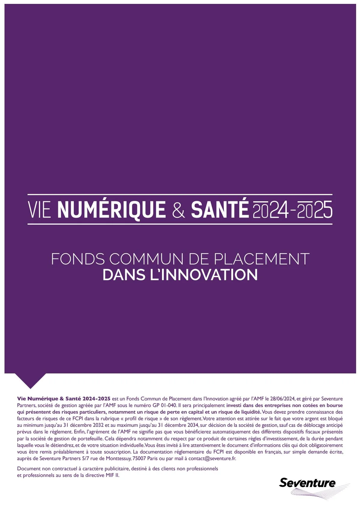 FCPI Vie Numérique & Santé 2024-2025