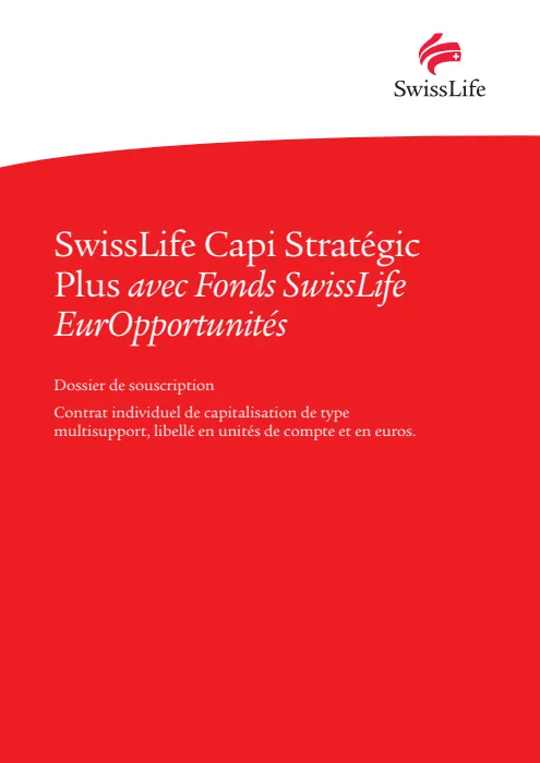 Swiss Life Capi Stratégic Plus EurOpportunités