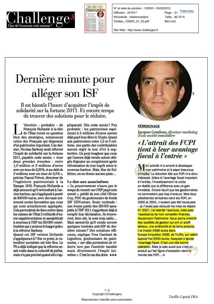 Article de presse numéro 64